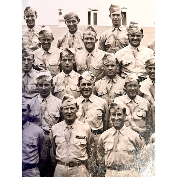 WWII Photo-Co A 10th Infantry-Camp Campbell Kentucky-1946-Panoramic-Yard Long - Picture 7 of 8